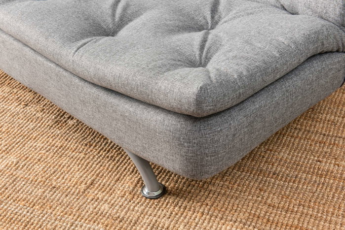 Atelier Del Sofa Rivo - Sofá-Cama de 3 Plazas Gris Claro